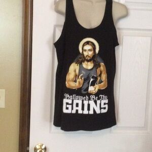 Hallowed by thy gains tank top